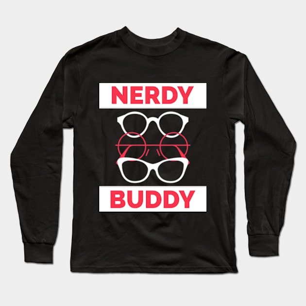 Nerdy Buddy Long Sleeve T-Shirt by Zainmo